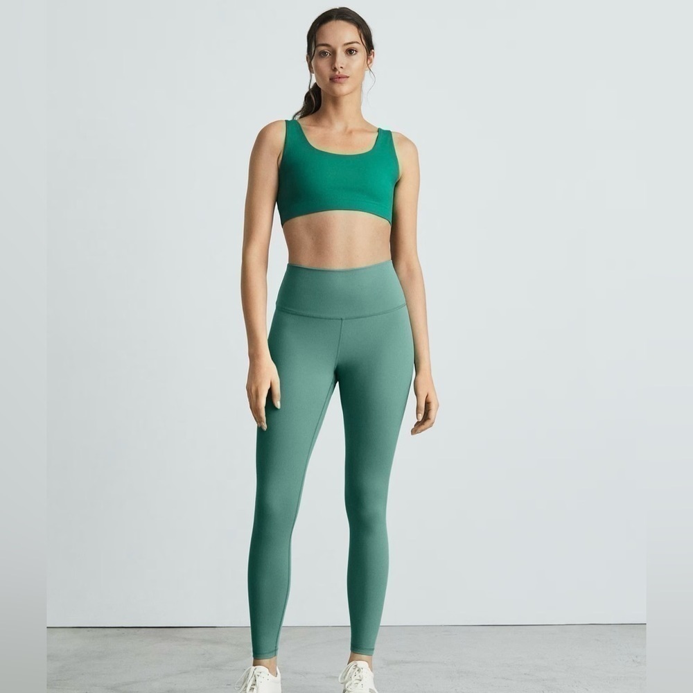 NWT Everlane Perform 24/7 Soft Ankle Leggings Dark Mint